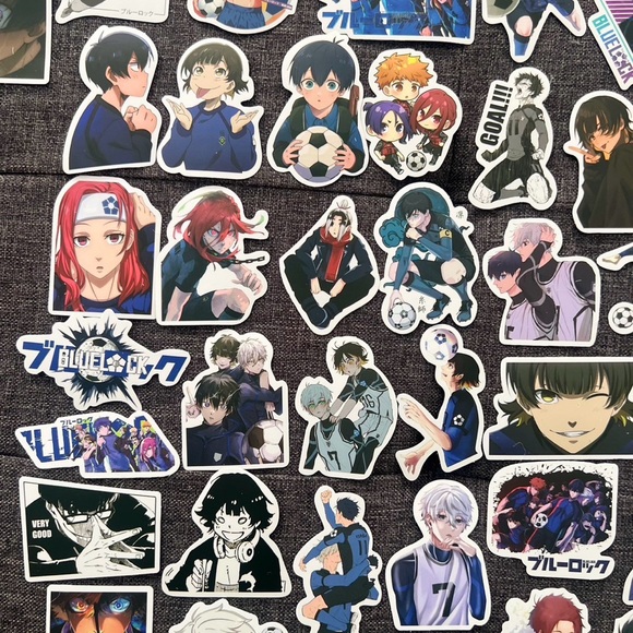 Blue Lock Anime Sticker Set 50 pcs Japanese Anime - Picture 5 of 5